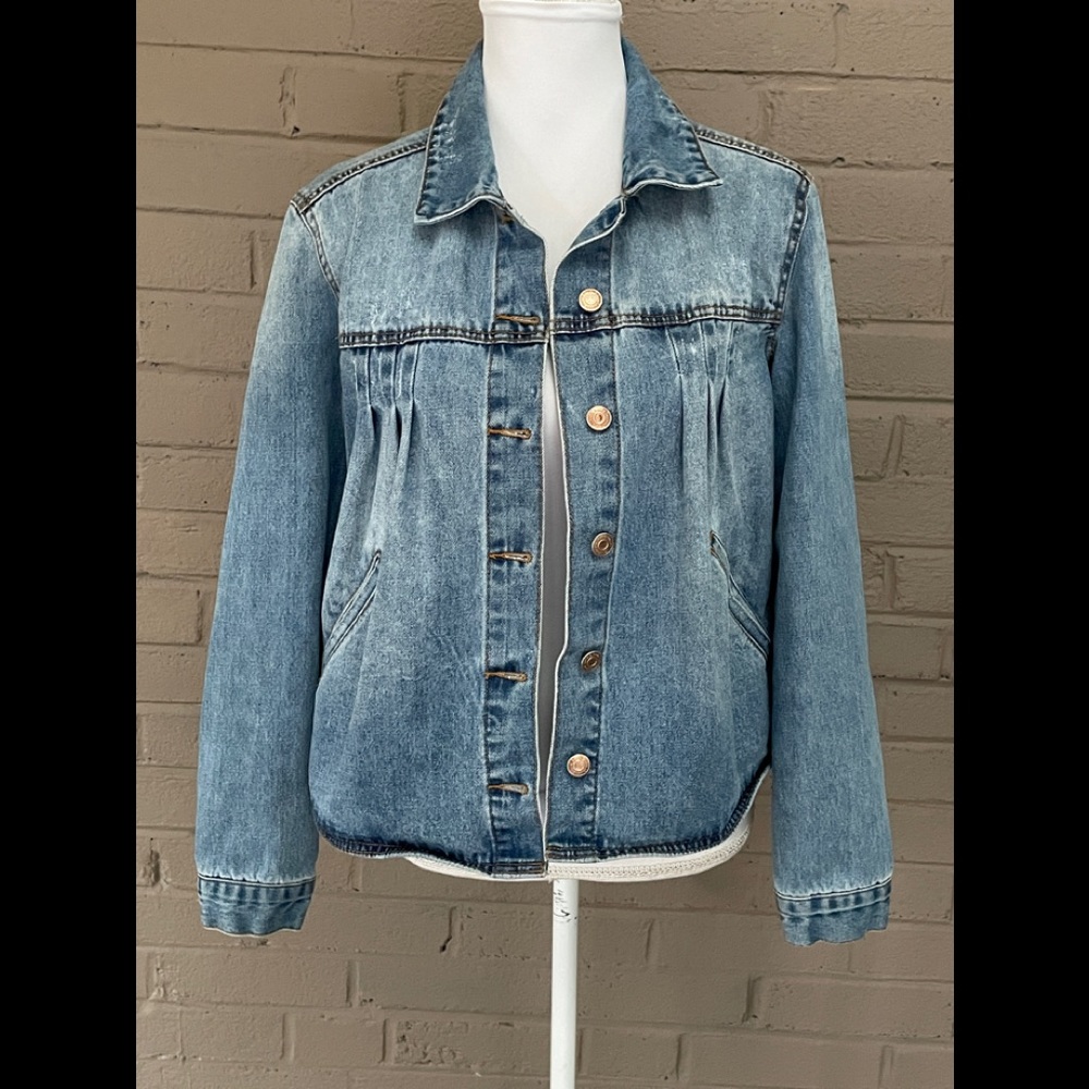 Kenzie Fringed back Full Jean Jacket S - Picture 4 of 14